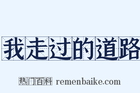 我走过的道路是什么意思的图片